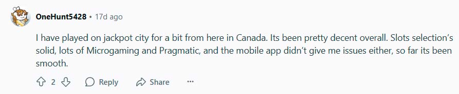 Canadian player review of Jackpot City casino